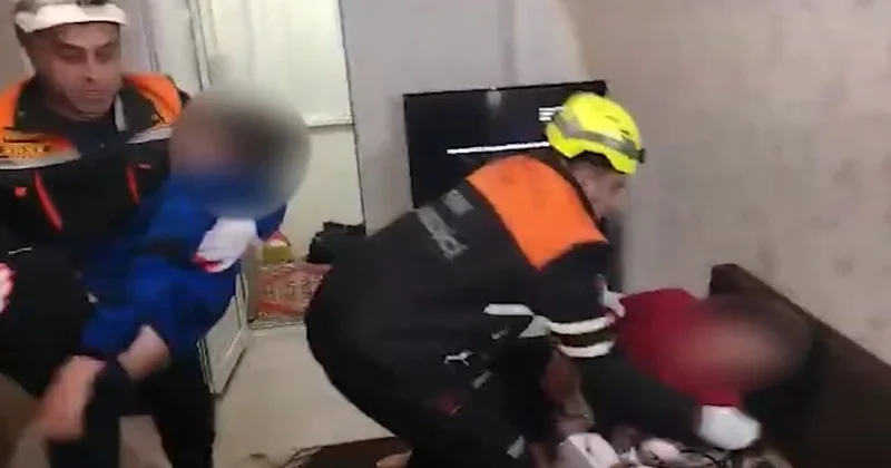 Xırdalanda bir evdə 3 nəfər huşsuz halda tapıldı Video