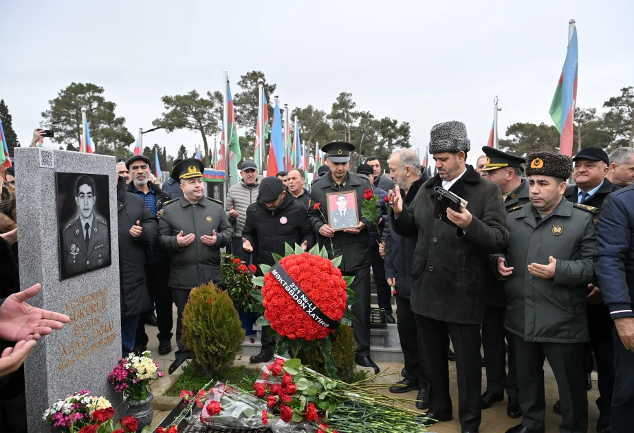 Vətən müharibəsi şəhidi leytenant Elvin Şükürlünün xatirəsi anılıb AZƏRTAC