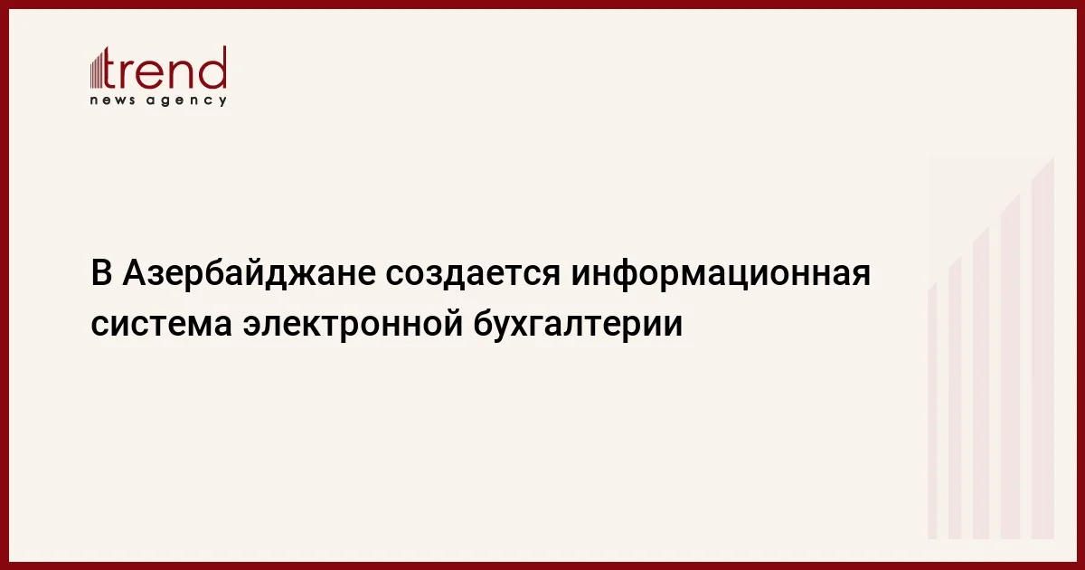 В Азербайджане создается информационная система электронной бухгалтерии