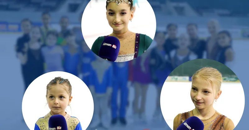 Bakıda uşaqlar fiqurlu konkisürməni necə öyrənirlər yeniyetmələrin məşqində FOTO