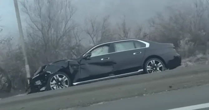 Bakı Qazax yolunda zəncirvari QƏZA: Üç maşın toqquşdu