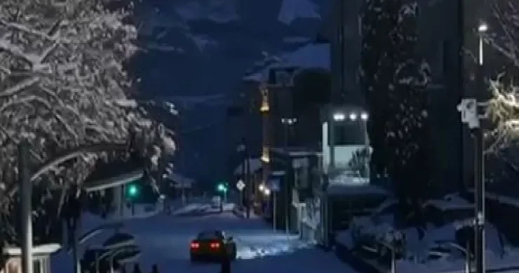 Xankəndidə Camaro ilə buzun üstündə drift edən həbs olundu VİDEO