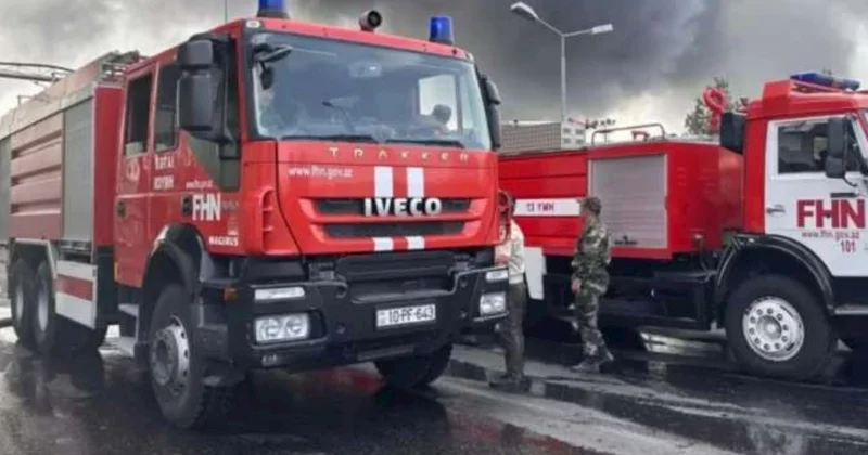 “Qobu Park”da yanğın oldu