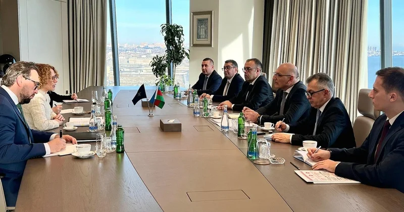 Elçin Əmirbəyov Radmila Şekerinska ilə görüşdü