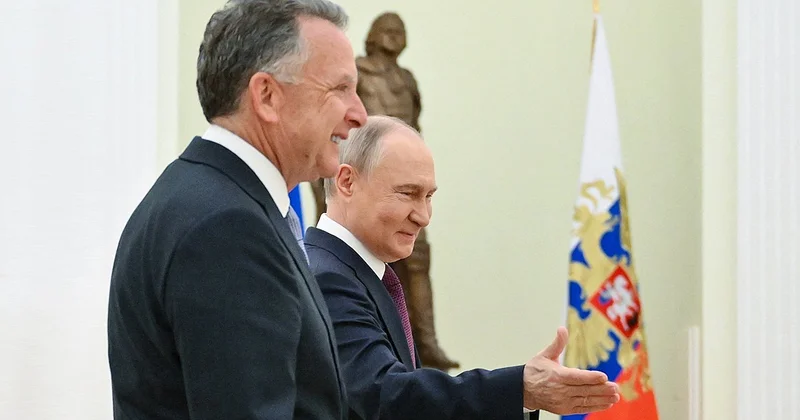 Putin Kremldə ABŞ nümayəndə heyətini qəbul edir VİDEO