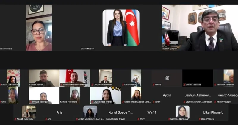 Azərbaycan Türkiyə sağlamlıq turizmi üzrə onlayn konfrans görüş keçirilib FOTOLAR