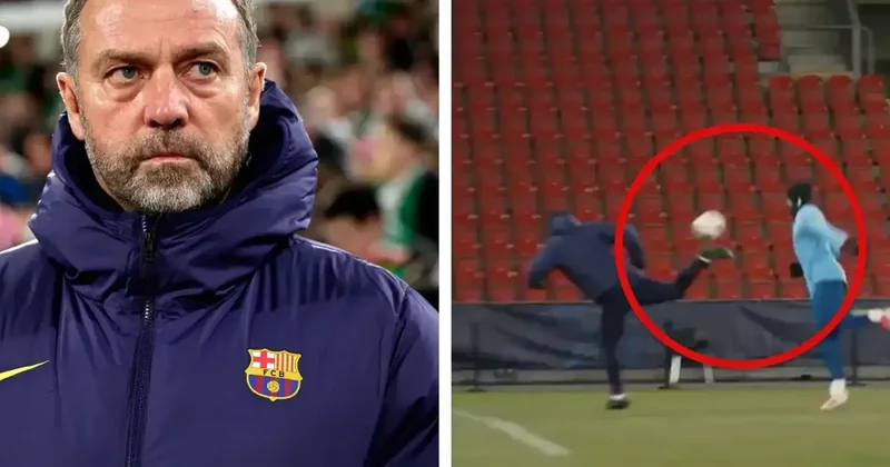 “Barselona”nın məşq prosesində Flikin topla davranışı diqqət çəkib VİDEO