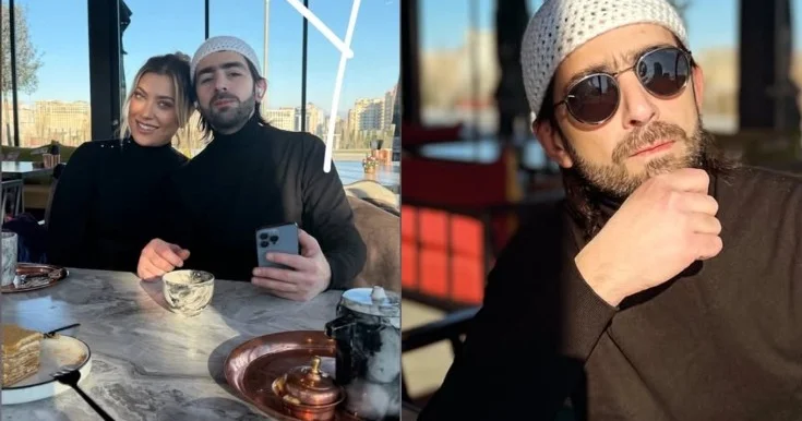 Elşad Xosenin xanımı ilə gəzintisi Foto