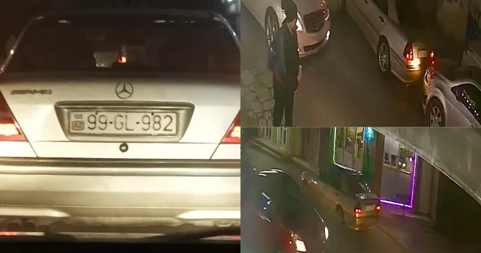 Biləcəridə sürücü qadının avtomobilini vurub hadisə yerindən qaçdı REAL VİDEO