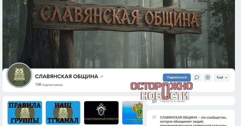 В России суд запретил соцсети Славянской общины