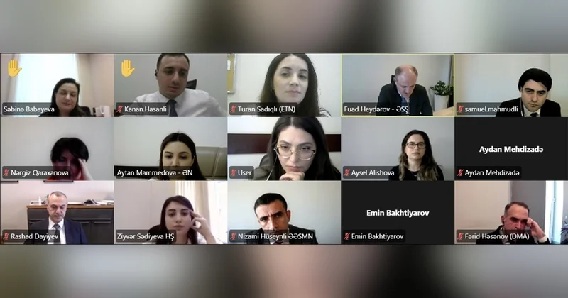 Cəzaçəkmə müəssisələrində peşə təhsili ilə bağlı onlayn görüş keçirildi