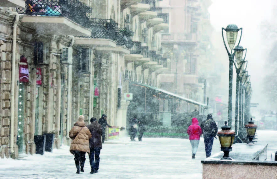 Bakıda arabir qar yağacaq