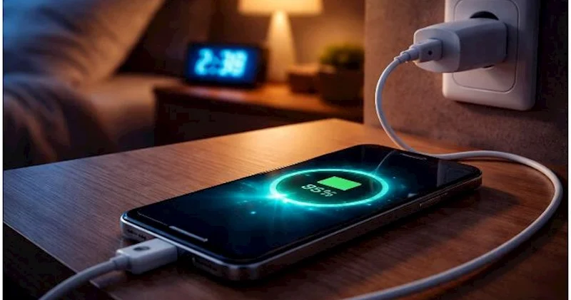 Telefonu gecə doldurmaq batareyanın ömrünü azaldır? Mütəxəssis açıqlayır
