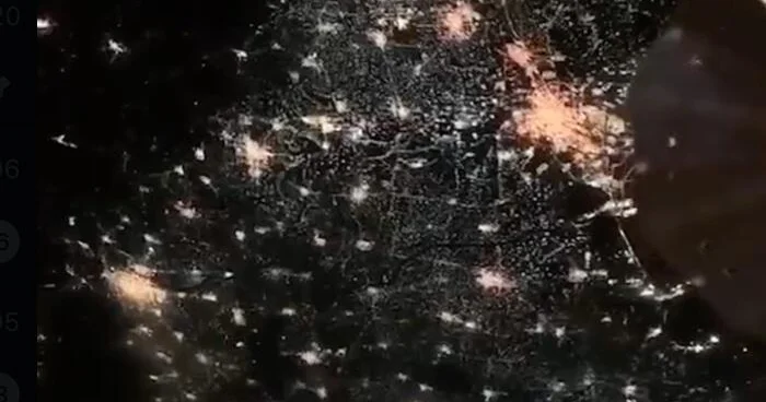 Новогодний Пекин сняли из космоса ВИДЕО