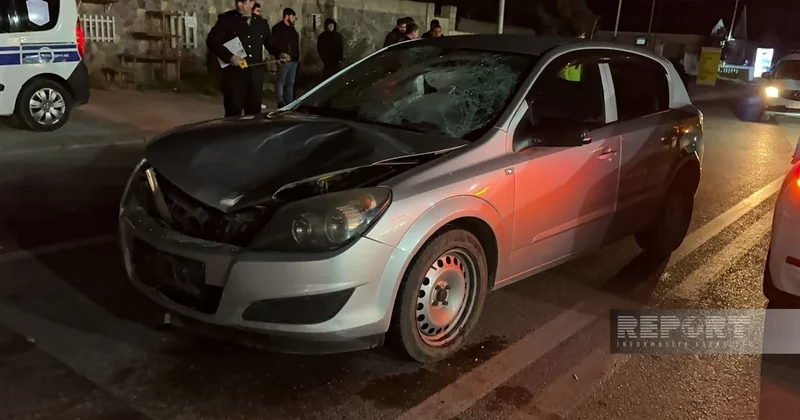 В поселке Новханы автомобиль насмерть сбил пешехода, переходившего дорогу