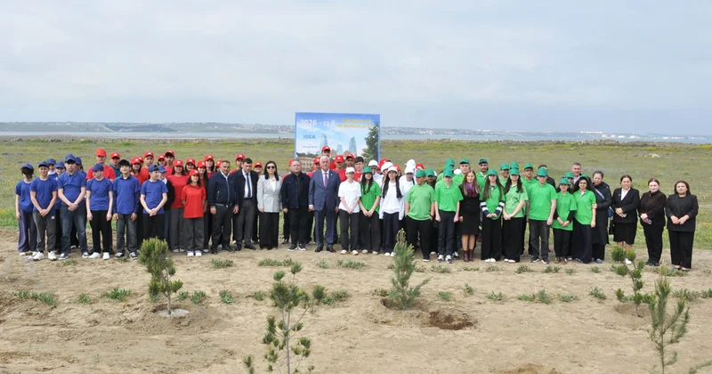 Pirallahıda ağacəkmə aksiyası və elmi konfrans keçirildi Fotolar
