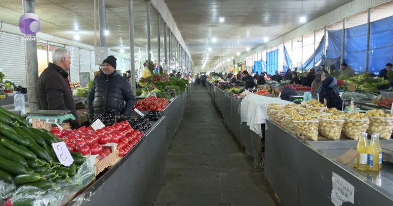 Bazarlarda məhsullar ucuzlaşdı (VİDEO)