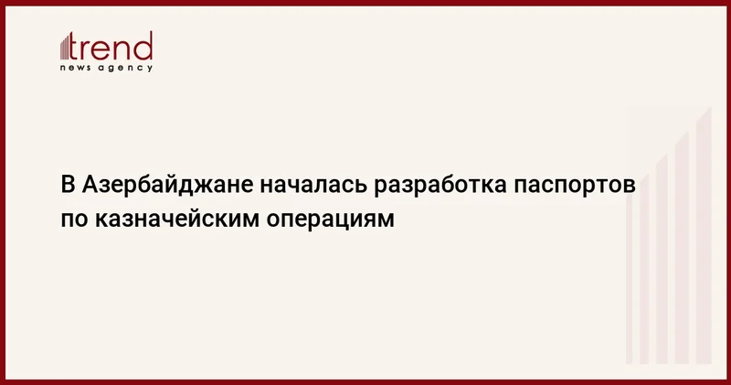 В Азербайджане началась разработка паспортов по казначейским операциям