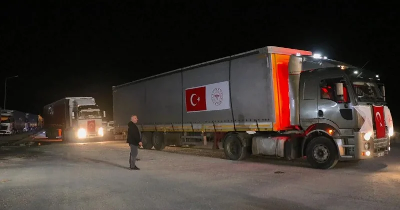 Türkiyənin İrana ayırdığı humanitar yardım yola salınıb
