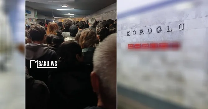 Metroda interval dəyişikliyi sıxlıq yaratdı