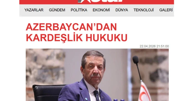 Tahsin Ertuğruloğlu: Şimali Kiprə dəstəyinə görə Prezident İlham Əliyevə minnətdarıq