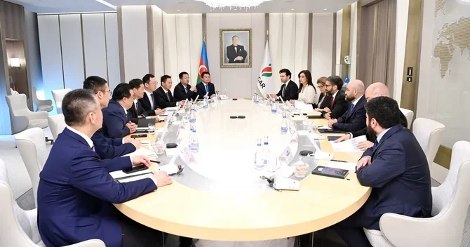 SOCAR və Çin şirkəti əməkdaşlığın daha da genişləndirilməsini müzakirə edib