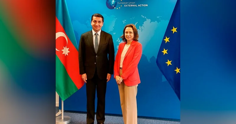 Hikmət Hacıyev Aİ nin Xarici Fəaliyyət Xidmətinin baş katibi ilə görüşüb