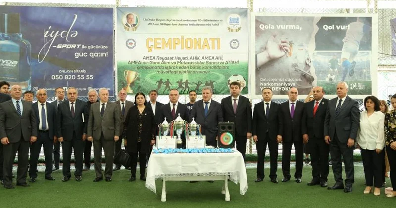 Ulu Öndərin anadan olmasının 102 ci ildönümü və AMEA nın 80 illiyinə həsr edilmiş futbol turniri başa çatıb