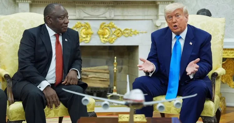 Tramp Cənubi Afrika prezidentinə də pusqu qurubmuş