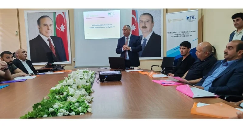 Müharibə iştirakçıları üçün məlumatlandırma sessiyası təşkil edilib FOTOLAR
