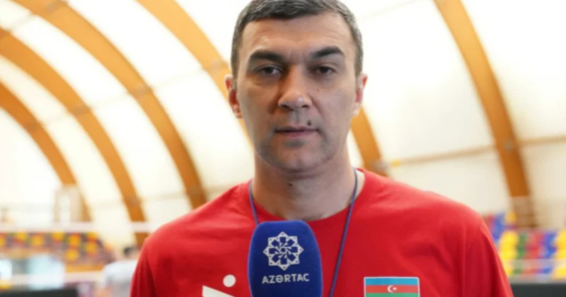 Azərbaycan millisinin baş məşqçisi: Avropa Gümüş Liqasında gözəl oyun göstərib, qalib gəlməyə çalışacağıq