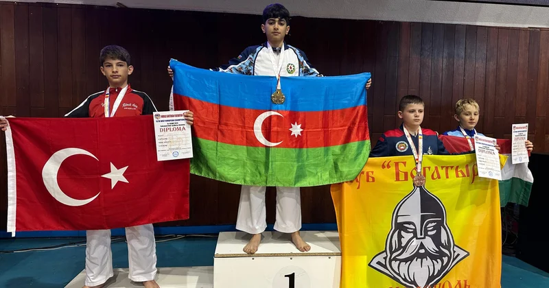 İdmançımız Rumıniyada qızıl medal qazandı