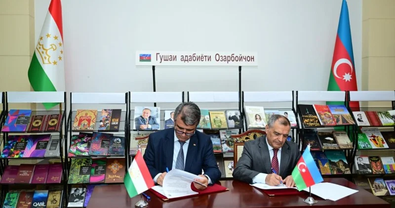 Tacikistan və Azərbaycan Milli kitabxanaları arasında memorandum imzalandı FOTO