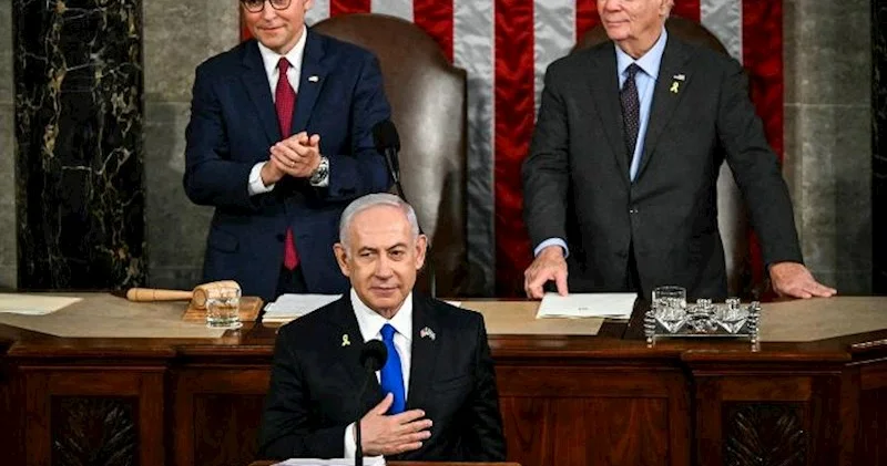 Netanyahu ABŞ Konqresində çıxış edib Etiraz aksiyası keçirilib