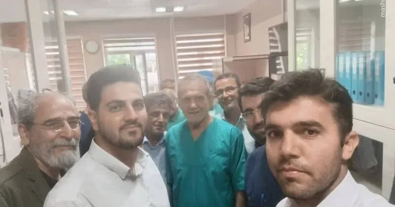 İran prezidenti Təbrizdə klinikaya gəldi, xəstəni əməliyyat etdi