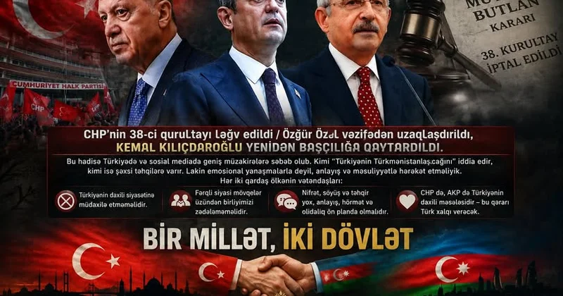 AKP və ya CHP nin vəkil ləri kimi çıxış etməklə ifrata varmamalıyıq