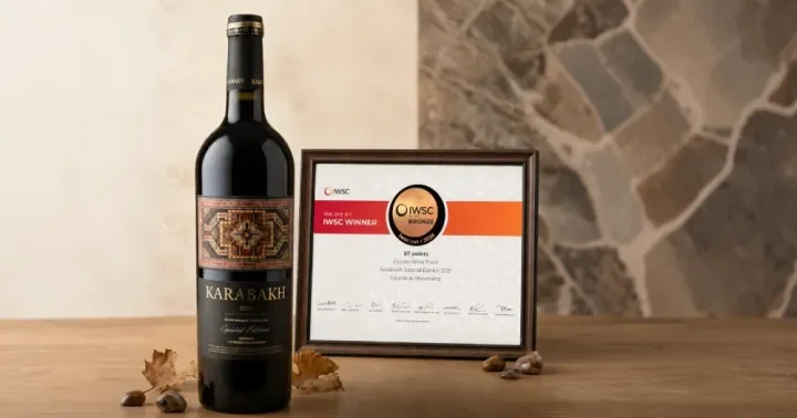 “Karabakh” şərabı IWSC beynəlxalq müsabiqəsində mükafata layiq görülüb