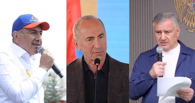 Paşinyan, Köçəryan və Karapetyanın reytinqi açıqlandı