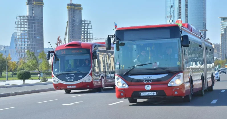 Bakıda istiqaməti dəyişdirilən avtobusların hərəkət sxemi bərpa edilir