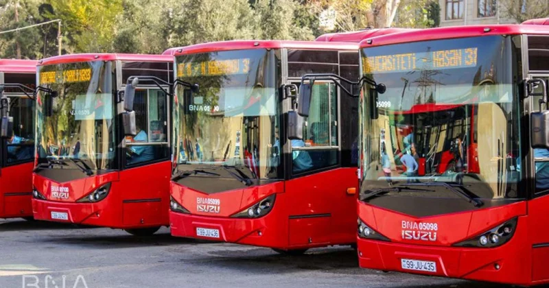 Sabahdan bu avtobusların hərəkəti dəyişəcək RƏSMİ