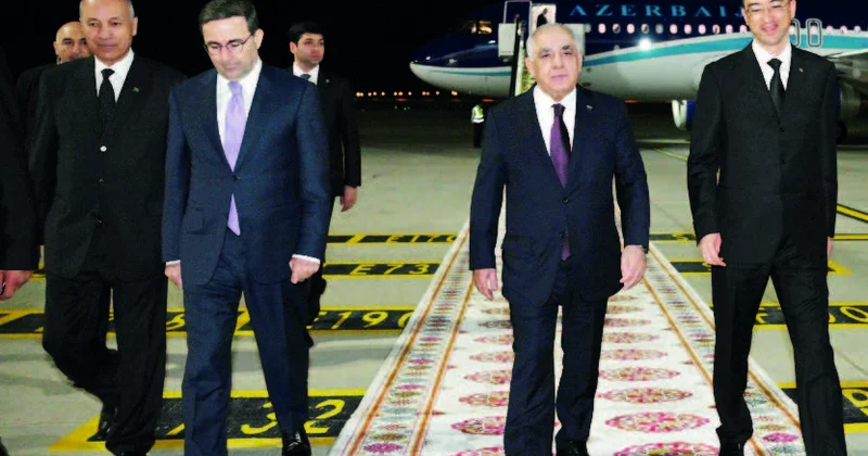 Baş nazir Əli Əsədovun Türkmənistana işgüzar səfəri