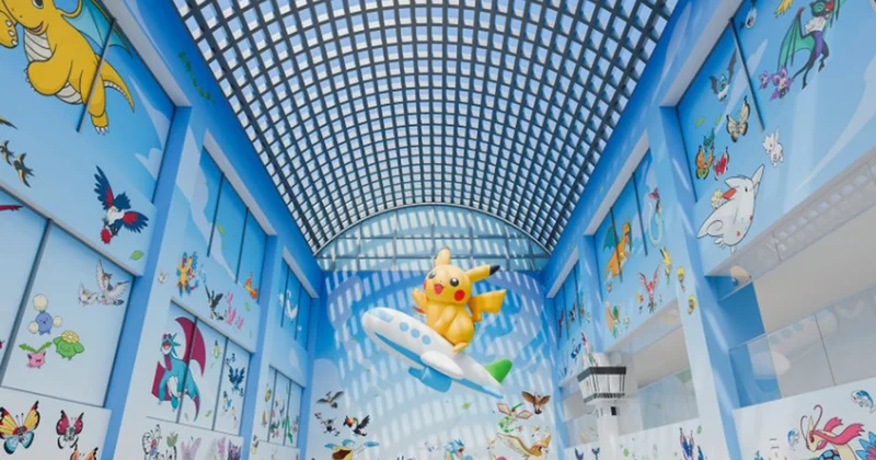 Dünyanın ilk “Pokemon” dizaynlı hava limanı açılır Fotolar