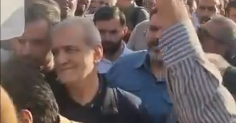 Пезешкиан на митинге в Тегеране видео