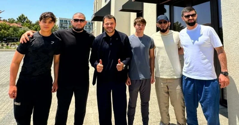 Prezidentin nəvələri Dana Uayt və Həbib Nurməhəmmədovla bir arada FOTOLAR