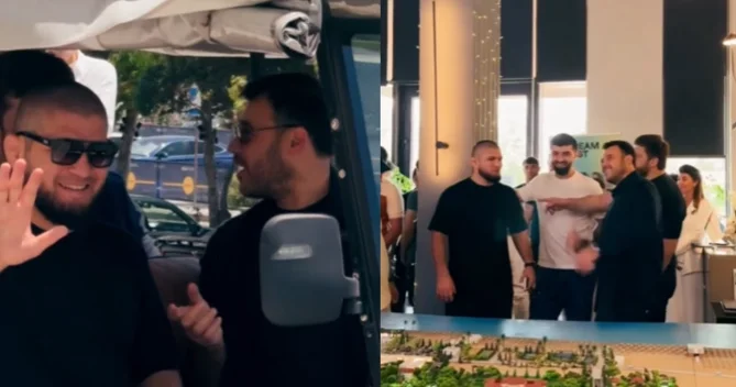 Həbib Nurmaqomedov Bakıda Emin Ağalarovun qonağı oldu