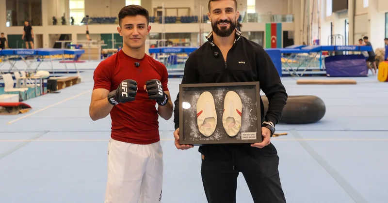 Azərbaycan idmanının iki ulduzu “UFC Fight Night Baku” ərəfəsində bir araya gəldi FOTO