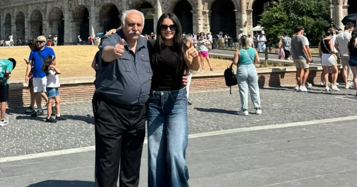 Eldar Mansurovla Aysel Teymurzadə Romada Fotolar