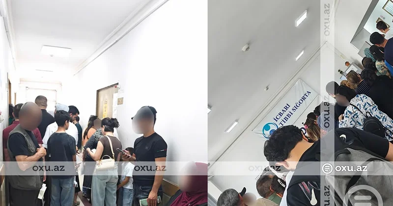 Binə xəstəxanasında xaos: Növbə sistemi yoxdur FOTO/VİDEO