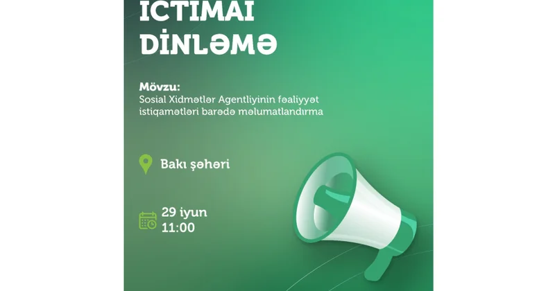 Paytaxt sakinləri üçün ictimai dinləmə sosial xidmətlərə həsr olunacaq