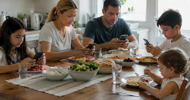 Ailə yeməklərində telefon istifadəsi ünsiyyəti azaldır